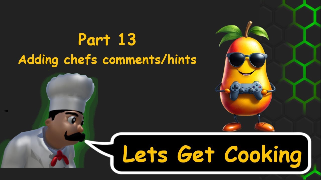 Unreal Engine 5 Cooking game (Let's Get Cooking) Part 13 Creating chefs comments