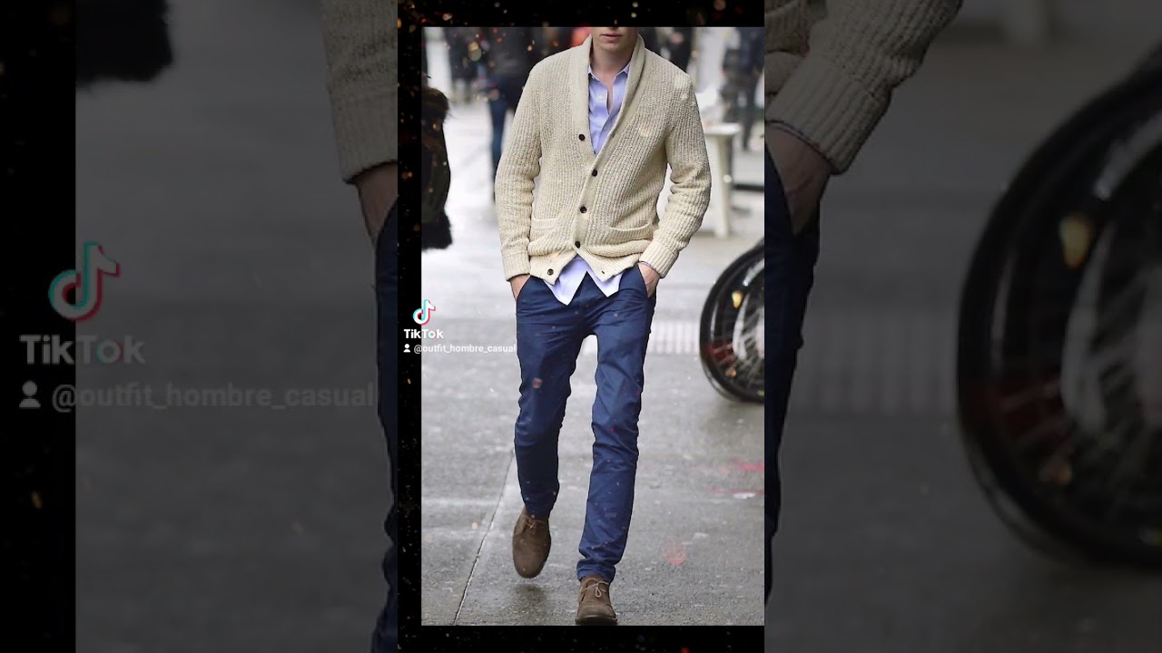 LOS MEJORES OUTFITS CON SU&Eacute;TER CARDIGAN #mensfashion #outfithombrecasual