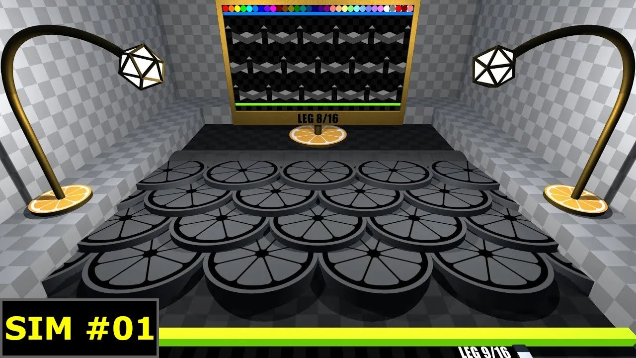 Coming and Going of Dimension - Elimination Marble Race [Sim #1]