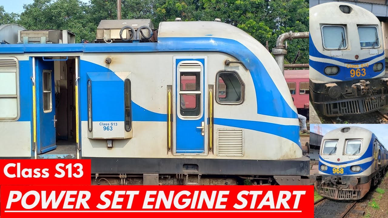 Class S13 Power Set Engine start up sound  at Maradana railway station ! #railway #trains #railroad