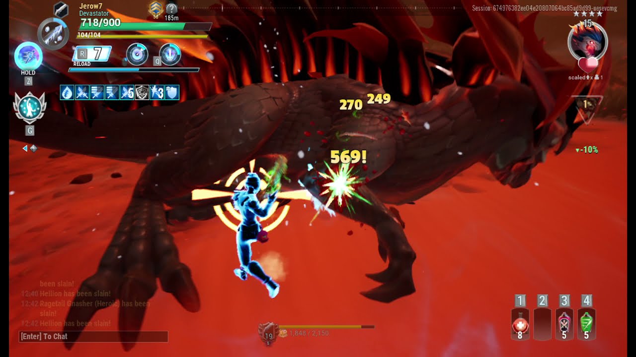 Dauntless - Repeaters speed (hellion kill)
