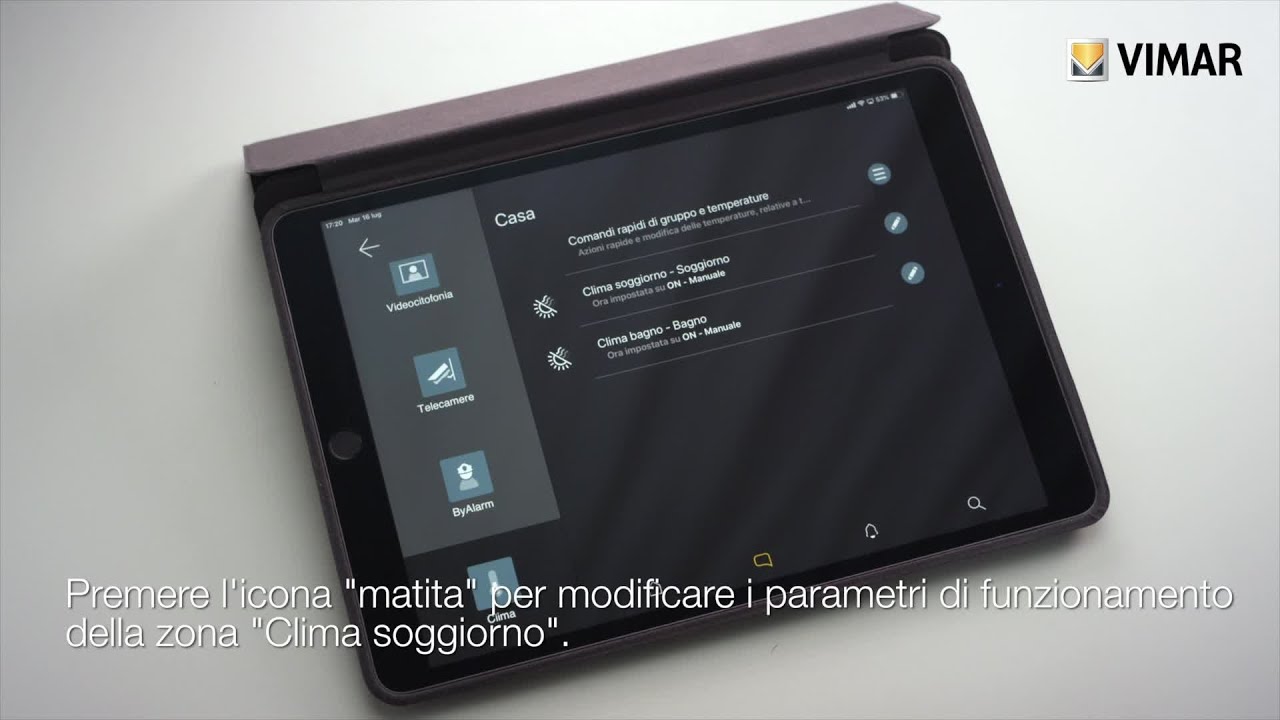 Tutorial App VIEW: Personalizzazione clima by Vimar