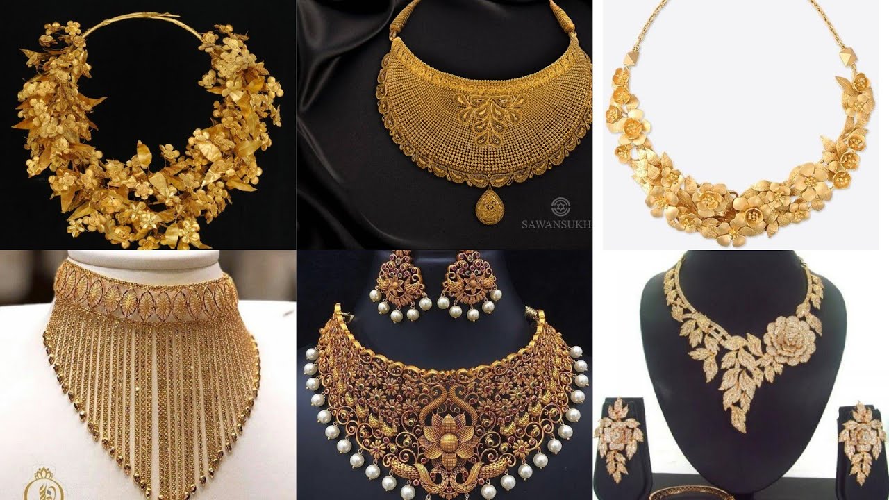 Heavy gold jewellery set / dubai gold jewellery design collection / heavy gold necklace design 2021
