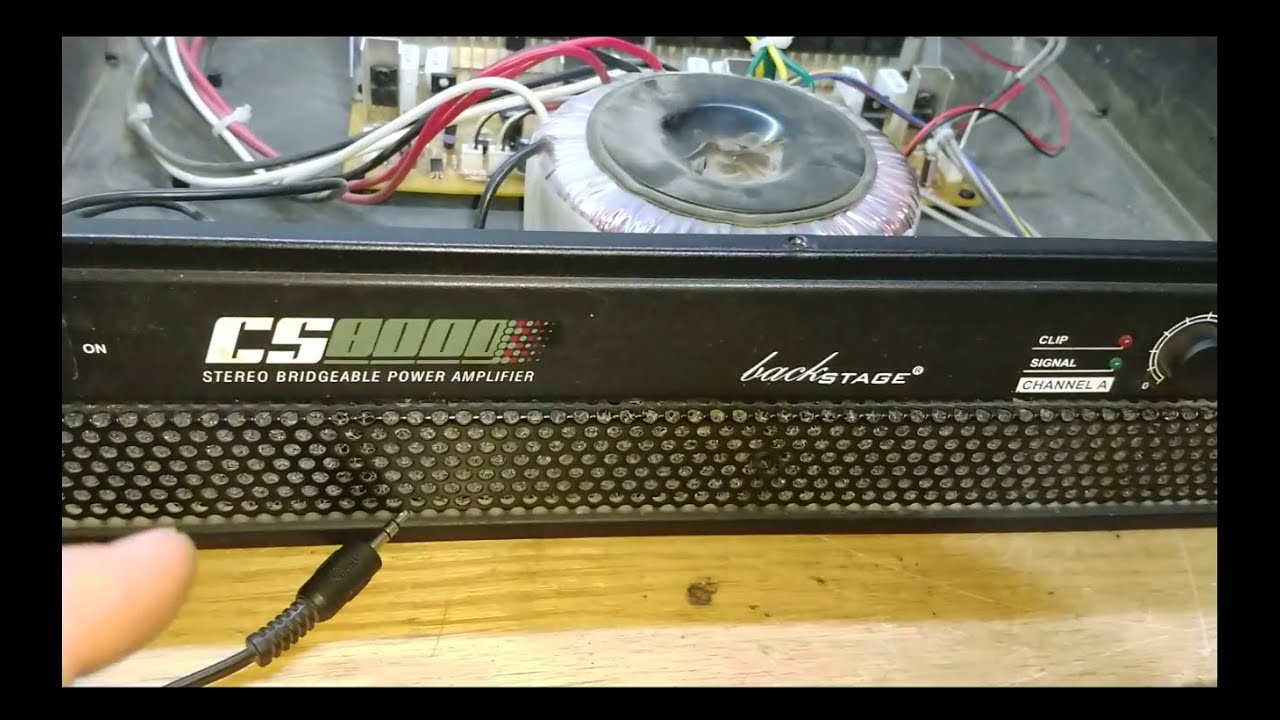 Amplificador BACKSTAGE 8000 sin AUDIO y MANTENIMIENTO