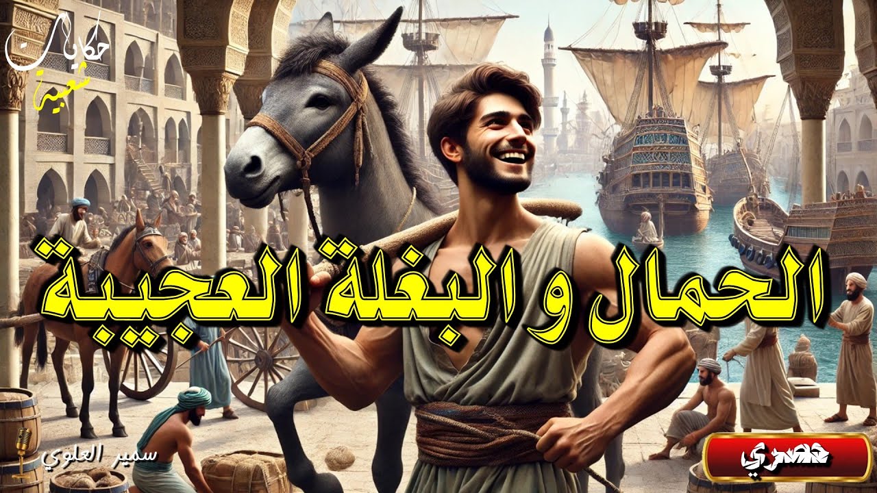 الحمال و البغلة العجيبة، ضع السماعات أغمض عينيك و استمع.