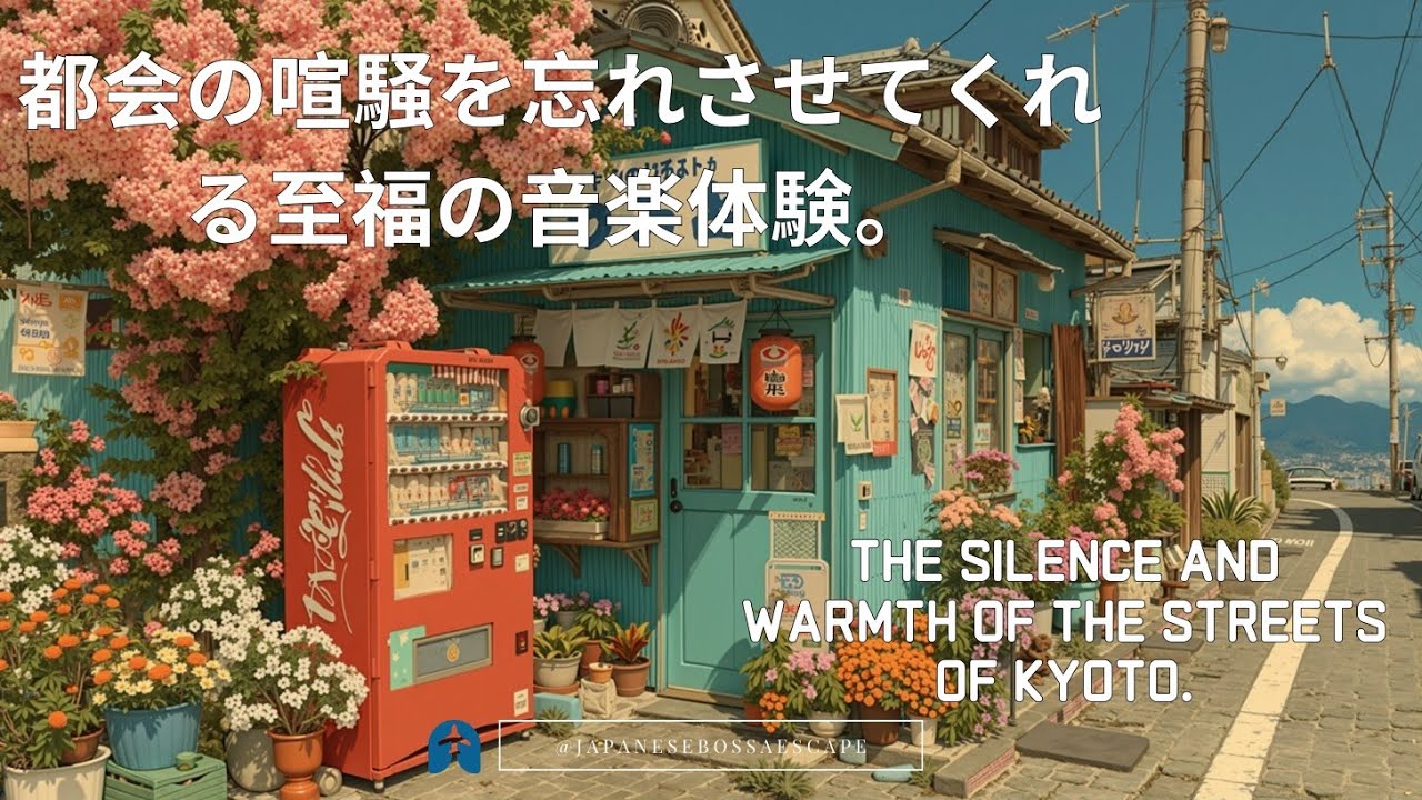 Rustgevende Japanse caf&eacute;music. Bossa Nova en kleurrijke stadsgeluiden. BGM voor een kalme tijd.