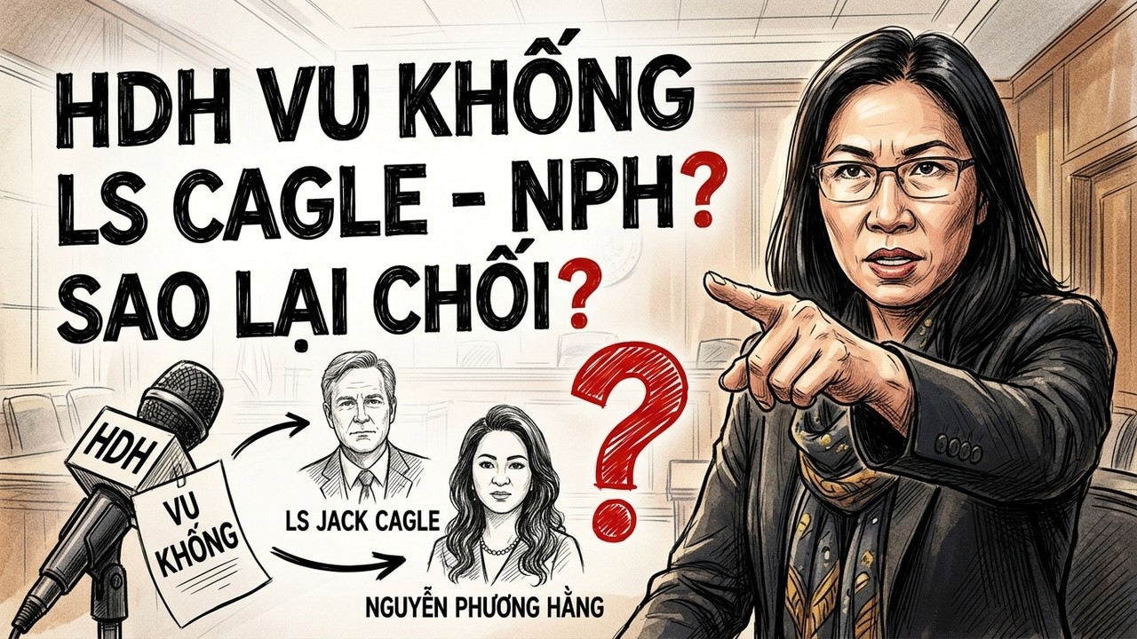 Hoàng Duy Hùng vu khống LS Jack Cagle - Nguyễn Phương Hằng sao lại chối?