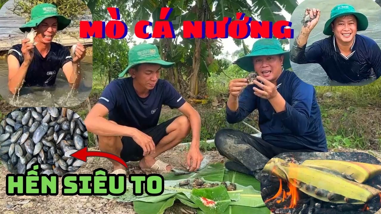MÒ CÁ NƯỚNG NGOÀI ĐỒNG - BẮT HẾN SIÊU TO MẬP Ú || Thái Phúc Hiền Tv