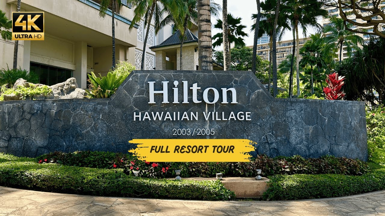 Hilton Hawaiian Village Full Tour | Waikiki Resort Walk 🌴