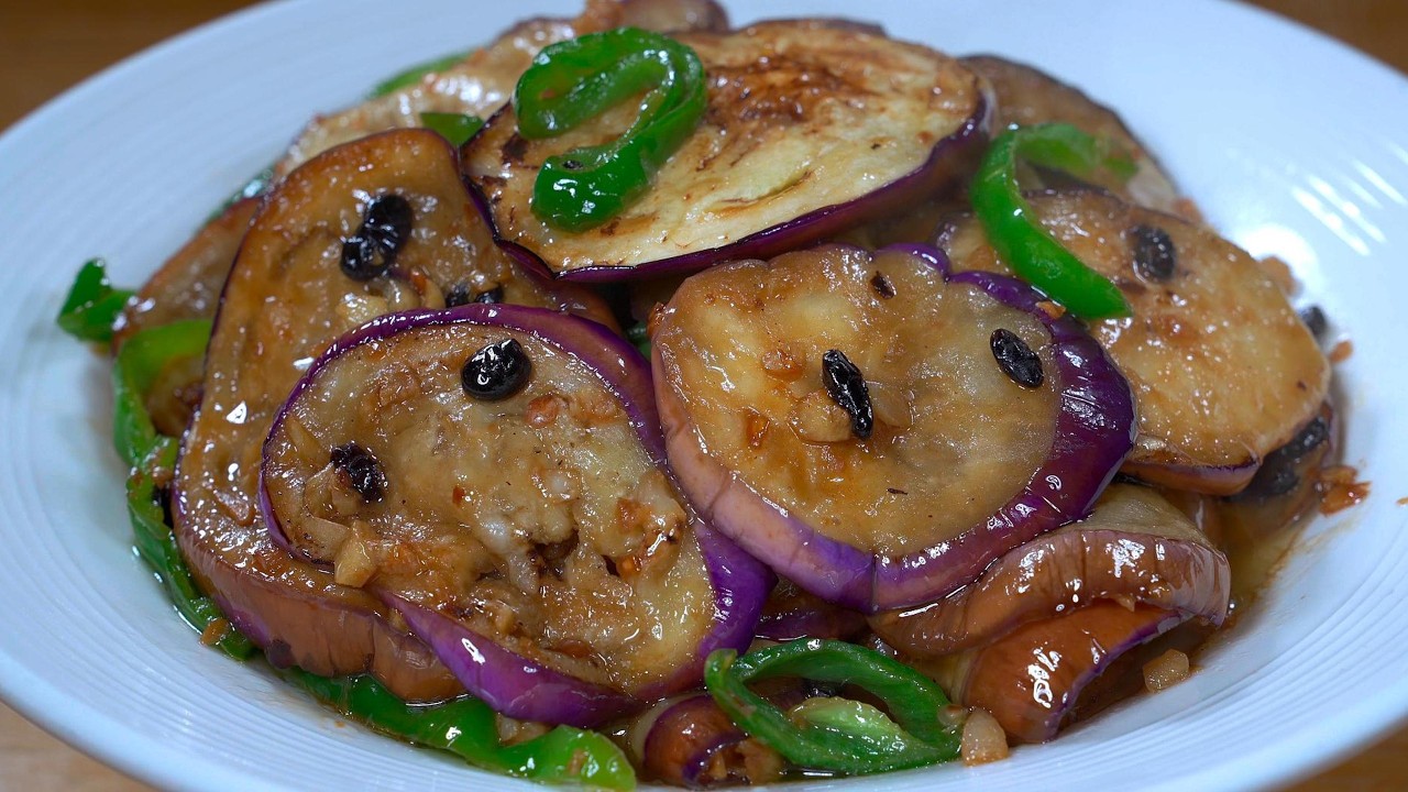 茄子直接下锅炒就错了，教你一招，少油健康，好吃入味#like #cooking #food