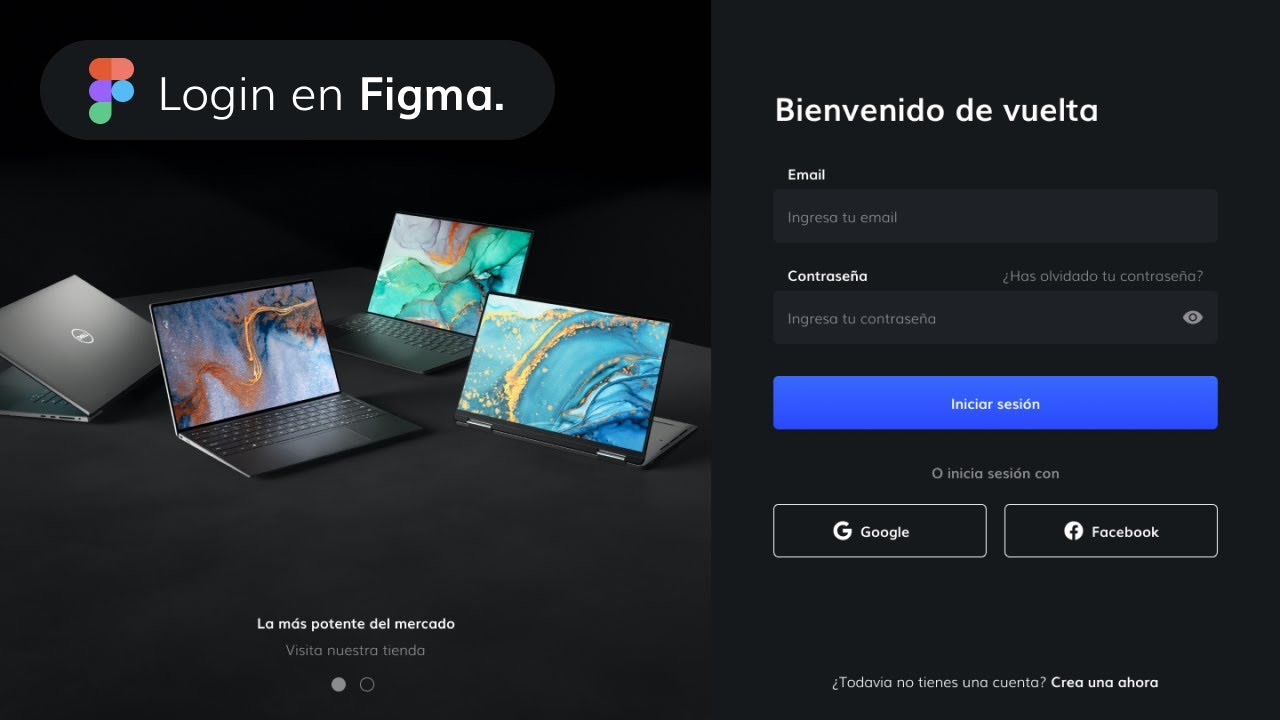 Figma tutorial español - Como diseñar una pantalla de Login