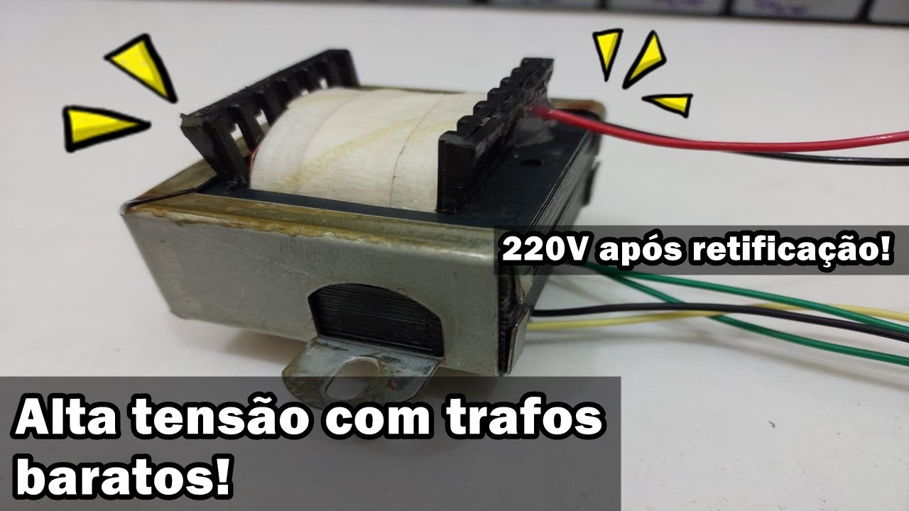 3 formas de ter alta tensão com transformadores simples-Projeto de amplificador valvulado Hand Made