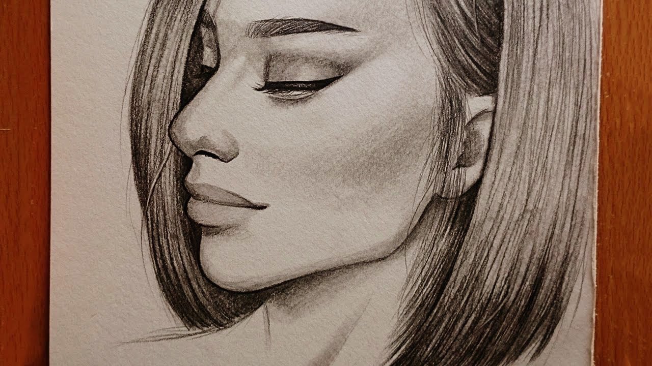 تعلم الرسم بالرصاص : كيف ترسم الشعر الناعم ~ رسم الشعر خطوة بخطوة للمبتدئين
