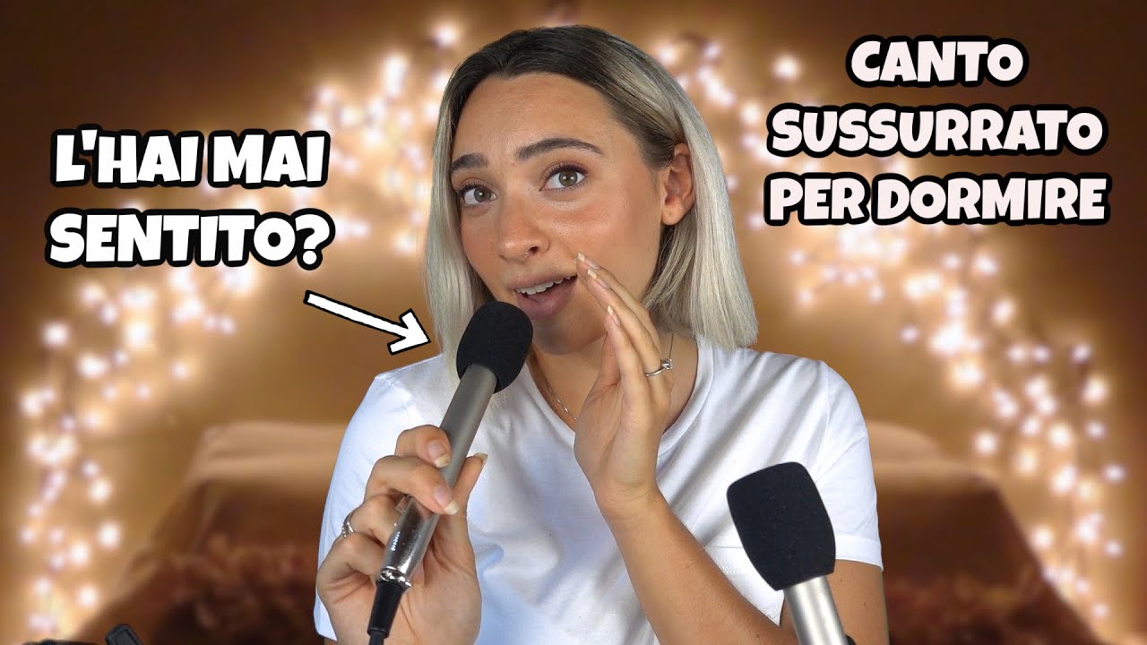 CANTO SUSSURRATO PER FARTI CROLLARE | ASMR