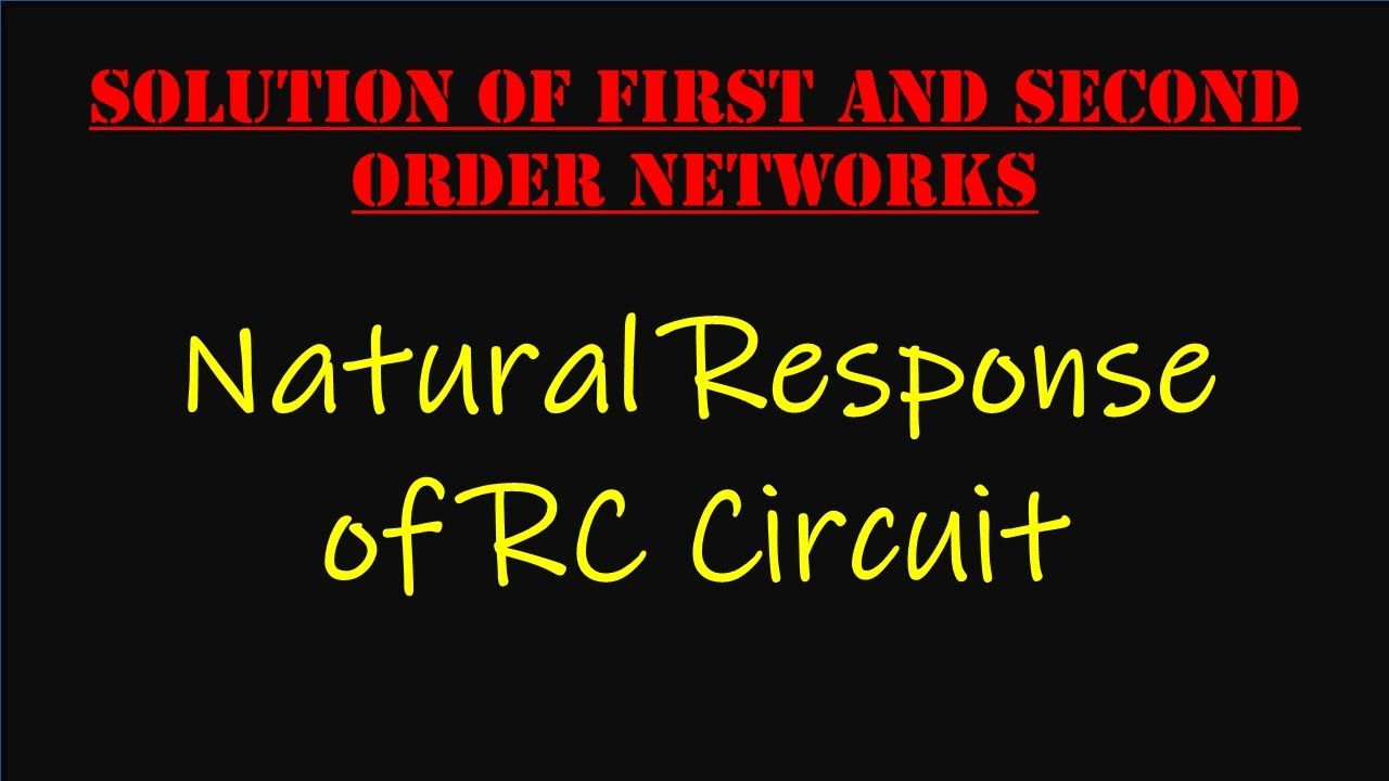 Natural Response of RC Circuit || Source-Free RC Circuit