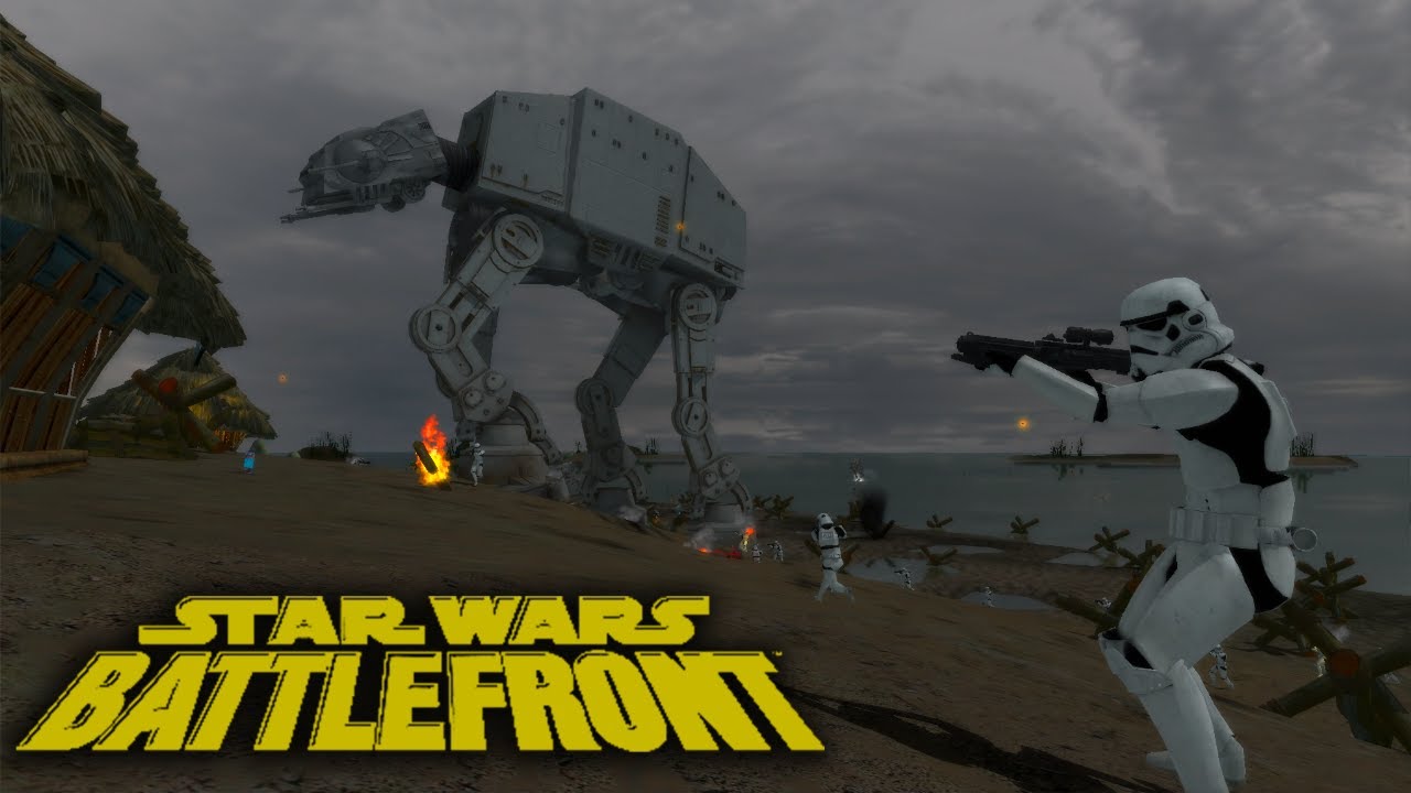 STAR WARS Battlefront 2004  Kashyyyk Beach  EMPIRE SIDE Antstafer's Enhanced Gameplay & Graphics Mod