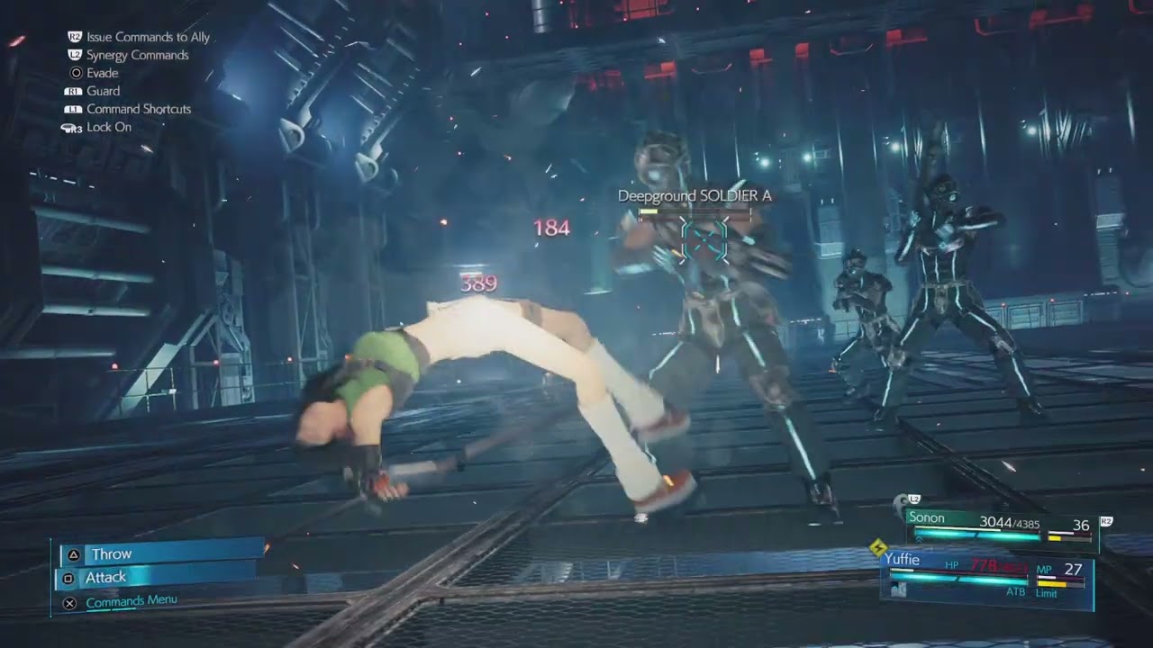 FINAL FANTASY VII REMAKE DLC : Yuffie versus Deepground Soldiers