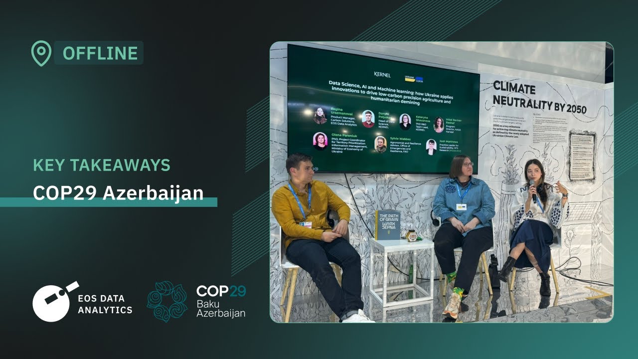 Regina Urazmanova on the Kernel panel at the 29th Conference of Parties (COP29)