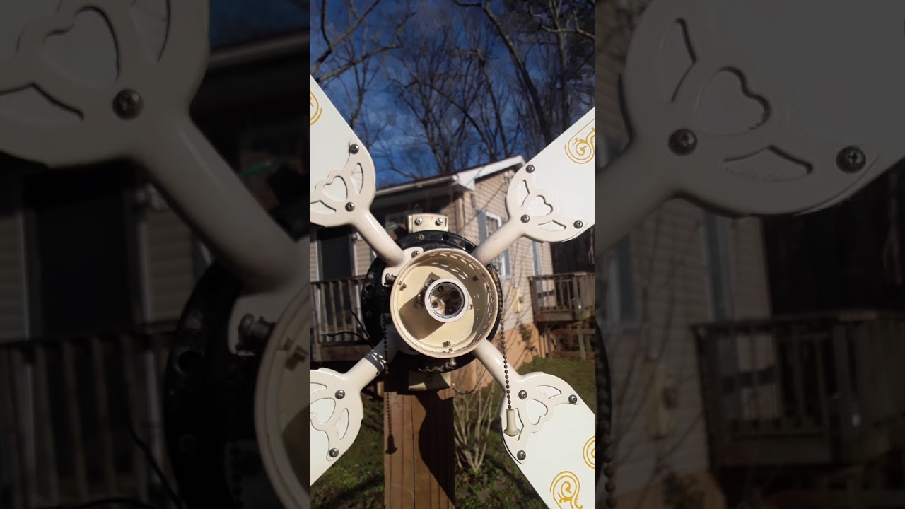 Repurpose prototype ceiling fan into a windmill 1A