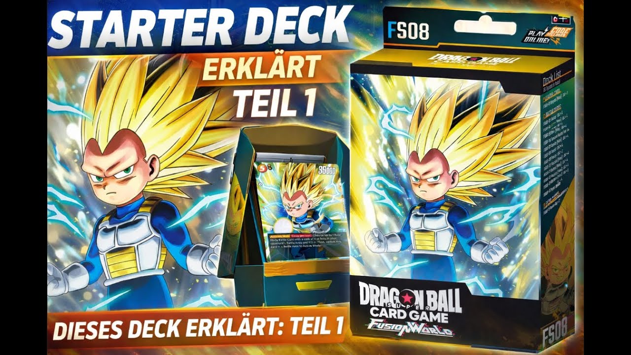Dragon Ball Fusion World Card Game – Vegeta Starter Deck erklärt (FS08) | Deutsch