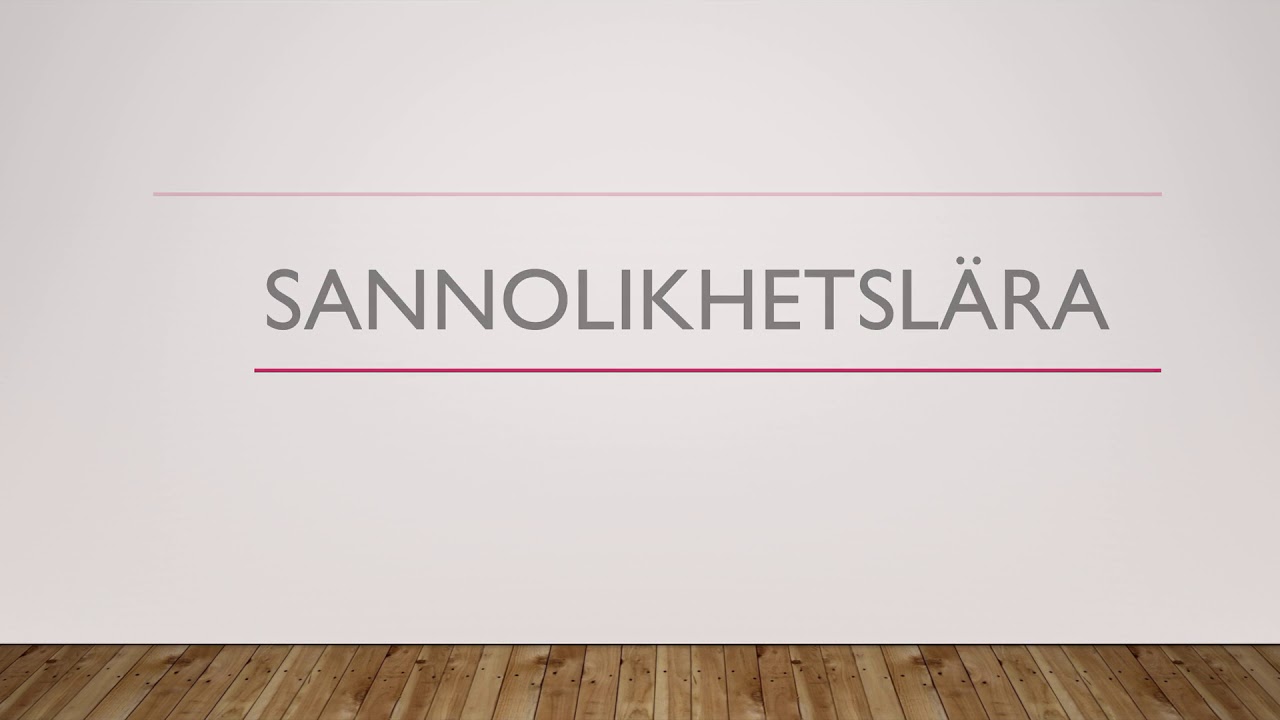 Sannolikhet åk 9