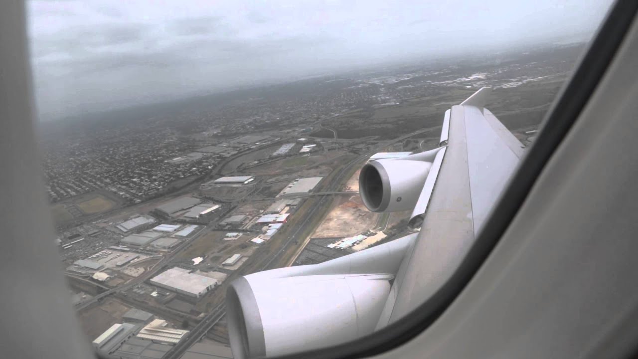 Qantas Boeing 747 Takeoff - Brisbane (QF 51)