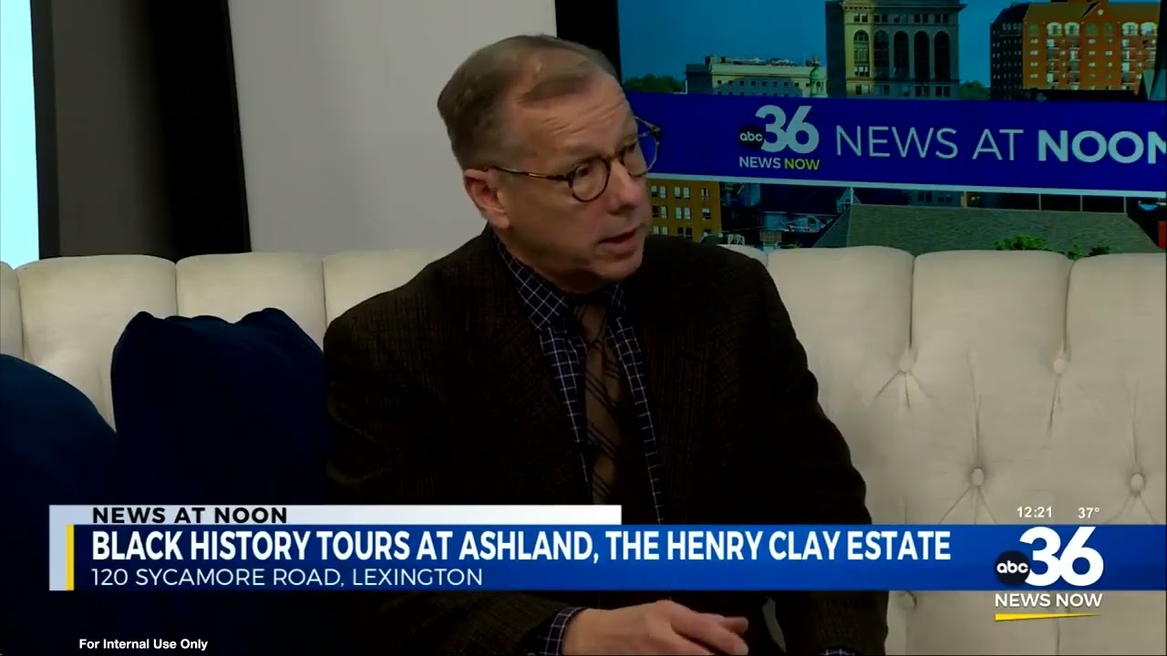 Jim Clark talks Black History Tours at Ashland, The Henry Clay Estate on ABC36 with Doug High
