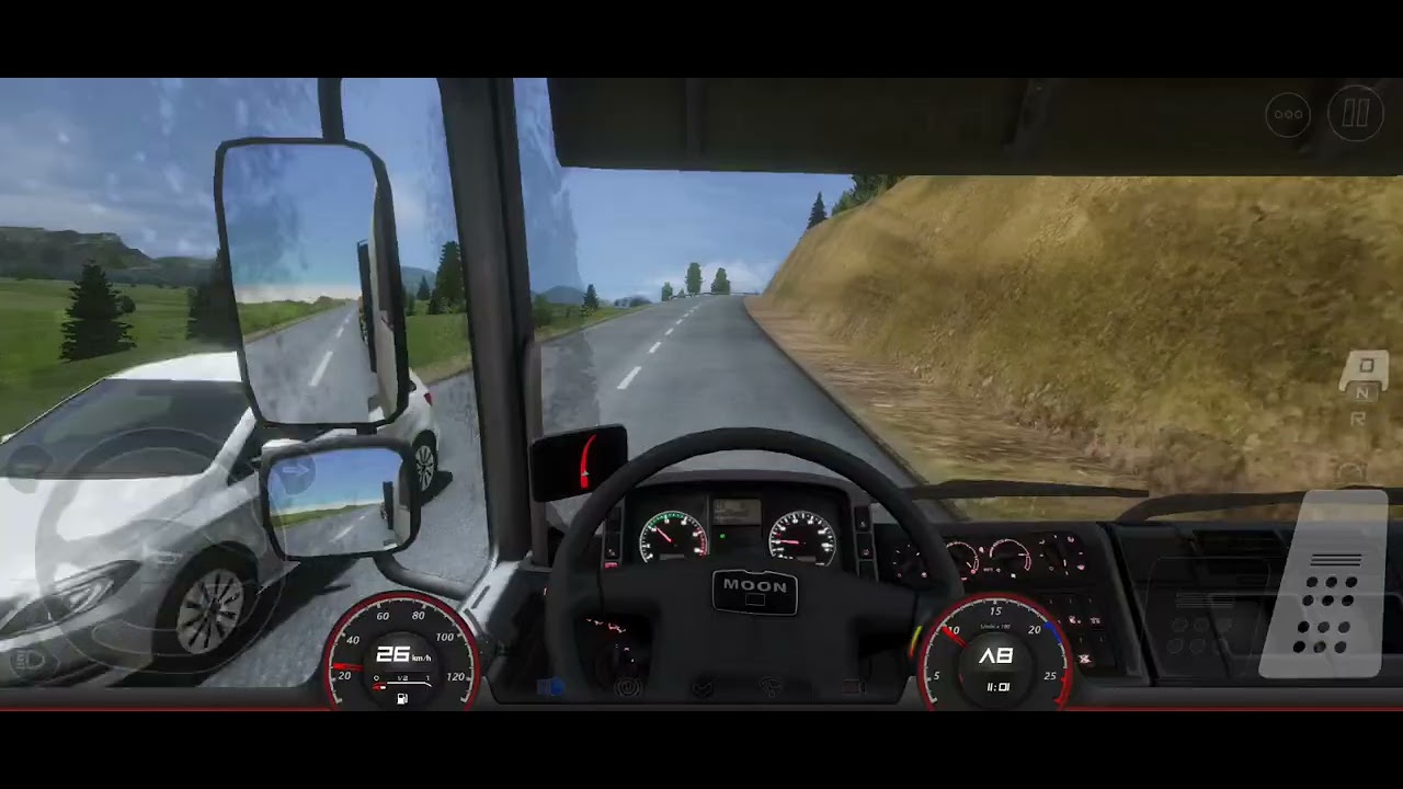#drivingondangerousroads​ #offroad​ #cargotruckgames​  #TruckersOfEurope3​ # Dekho pahadi ilaka mein
