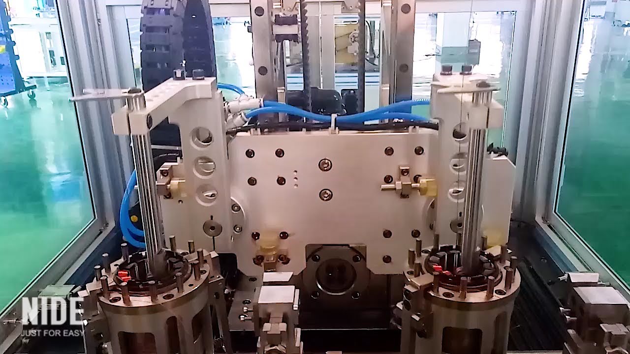 Double station armature BLDC motor stator coil winding machine