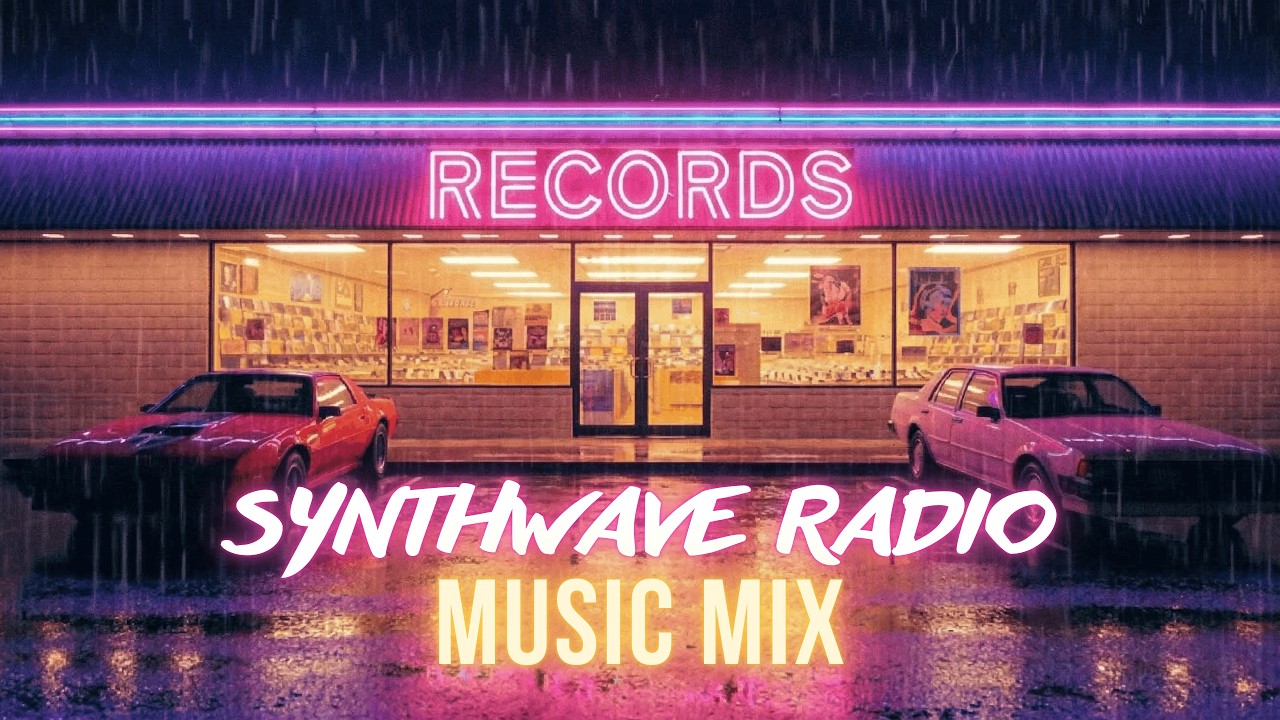 Synthwave Rain Radio | Back to the 80s Neon Nights