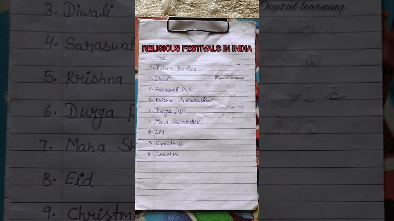 RELIGIOUS FESTIVALS In India 🇮🇳 #gk #viral #education 🎓#viral 🔥