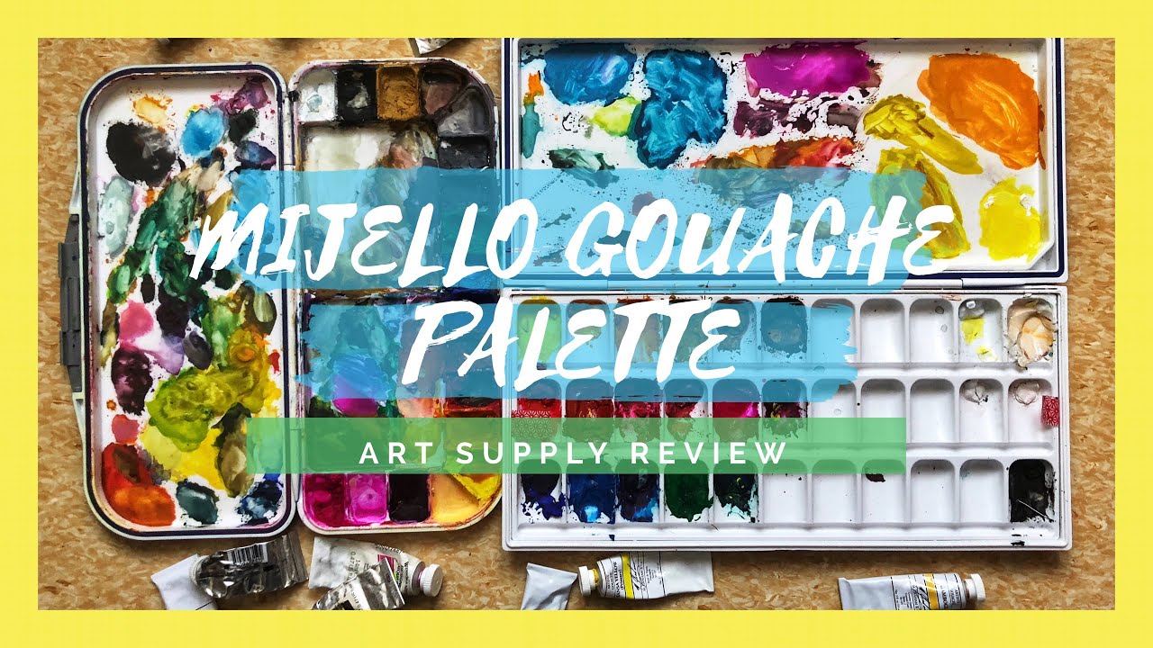 Setting up My New Gouache Palette and Mijello Palette Review | Art Supply Review