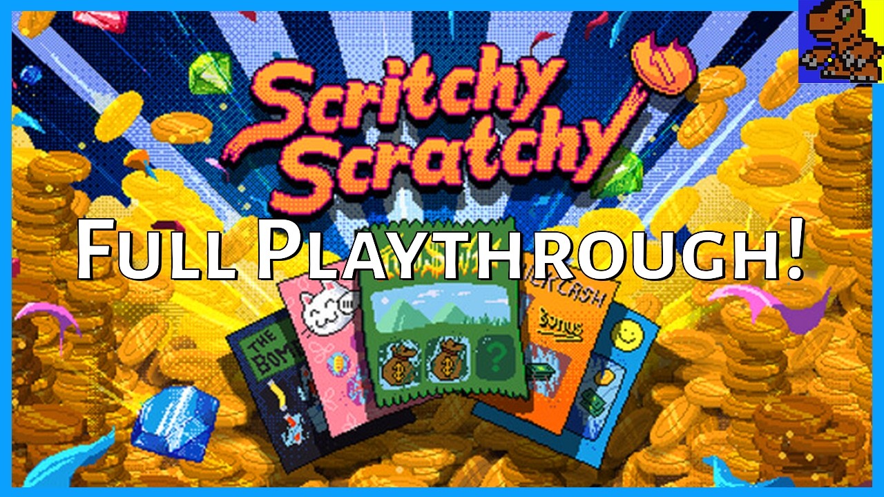 A game about Scratch Tickets! Scritchy Scratchy Full Playthrough! 100% Steam Achievements (Sort of)
