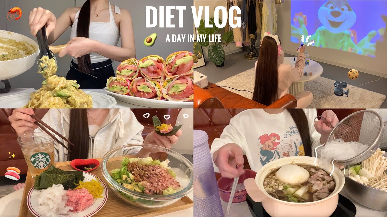 [Diet vlog] -4kg in 2 weeks🏃‍♀️ holiday and work day skinny food record🏠