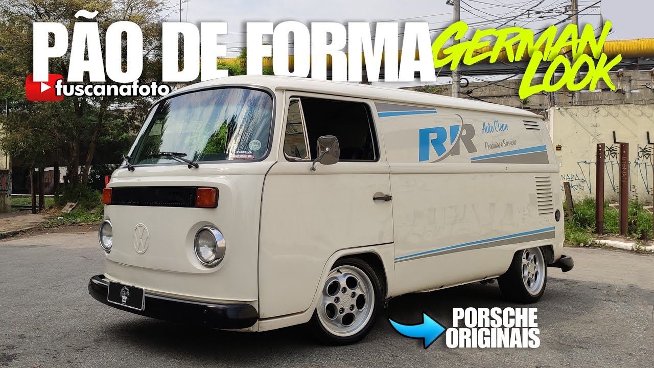 PÃO DE FORMA GERMAN LOOK! KOMBI FURGÃO 1988 ZERADA E COM RODAS PORSCHE ORIGINAIS - Fusca na Foto