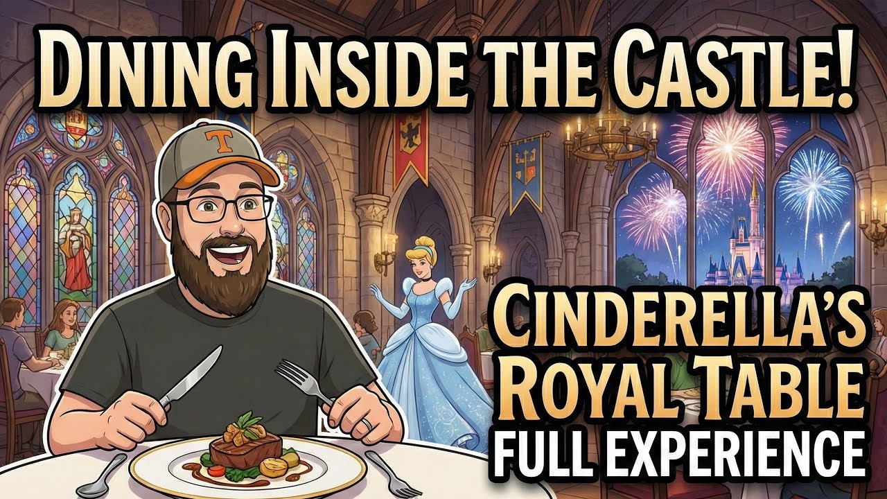 Dining INSIDE the Castle! Cinderella’s Royal Table Full Experience | Magic Kingdom + Fireworks