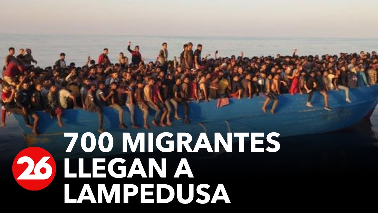 ITALIA | Casi 700 migrantes llegan a Lampedusa el domingo de Pascua