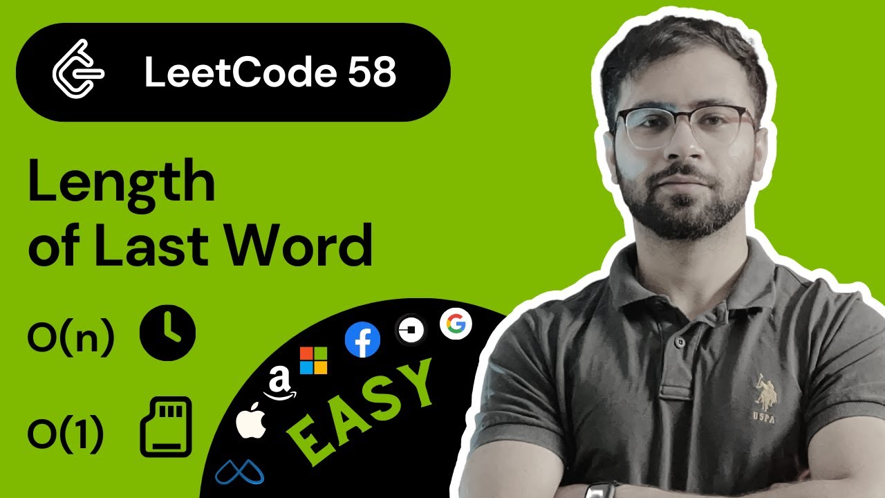 LeetCode 58 solution in Hindi | LeetCode Length of Last Word