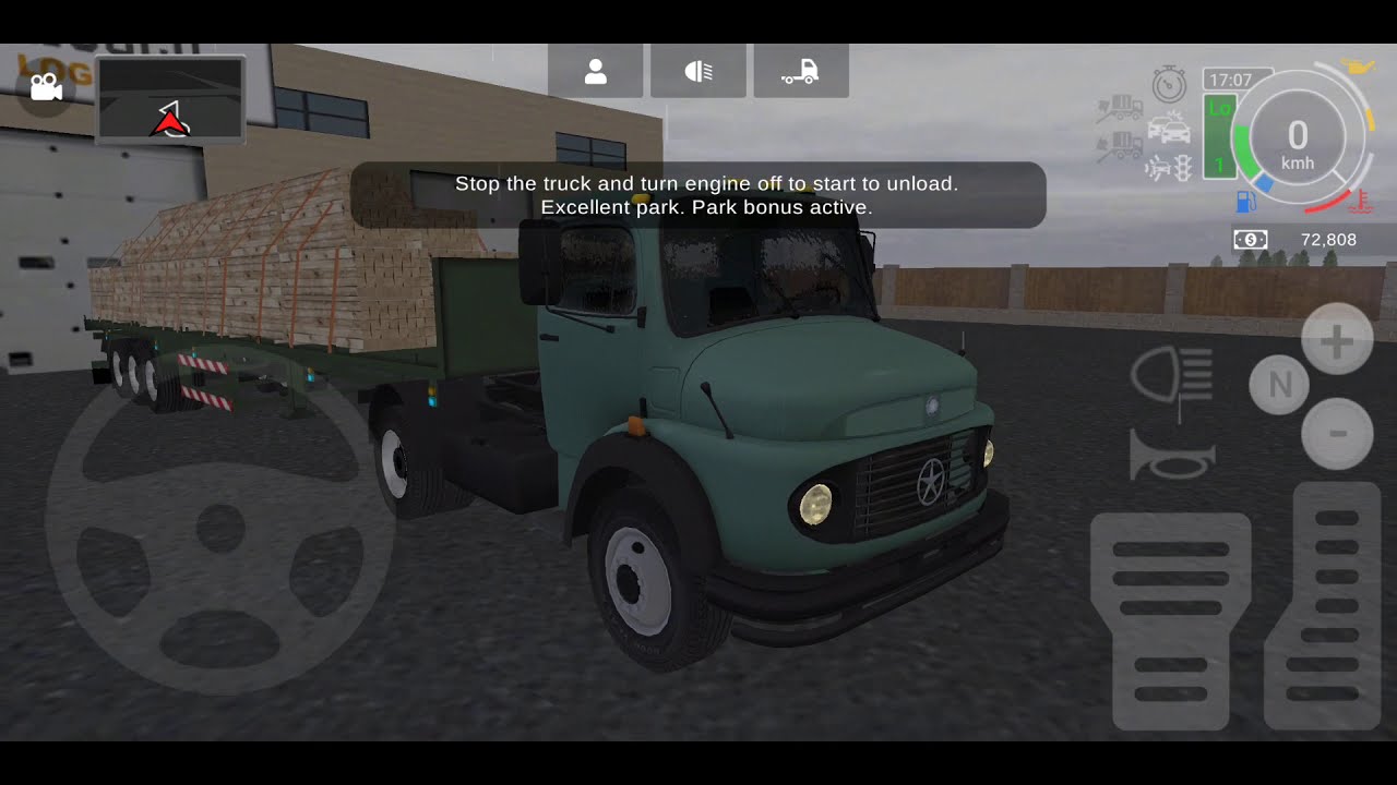 Grand Truck Simulator 2 - mercedes benz 1114 using manual gear