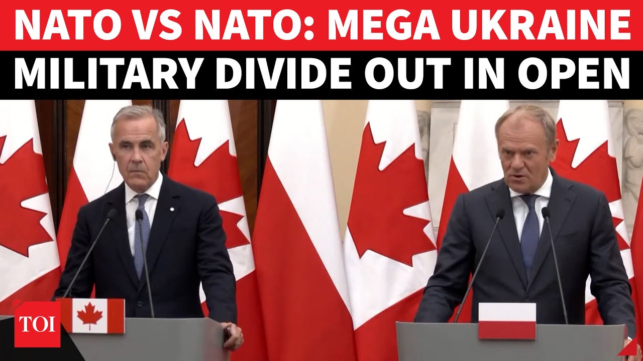 NATO Split Wide Open: Leaders Squabble On Stage Over Ukraine Troop Move? Polish PM Tells Carney...