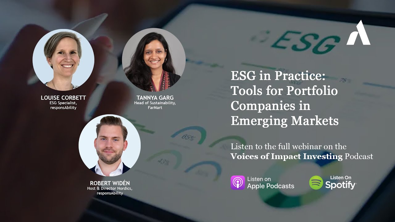 ESG in Practice: Tools for Portfolio Companies in Emerging Markets