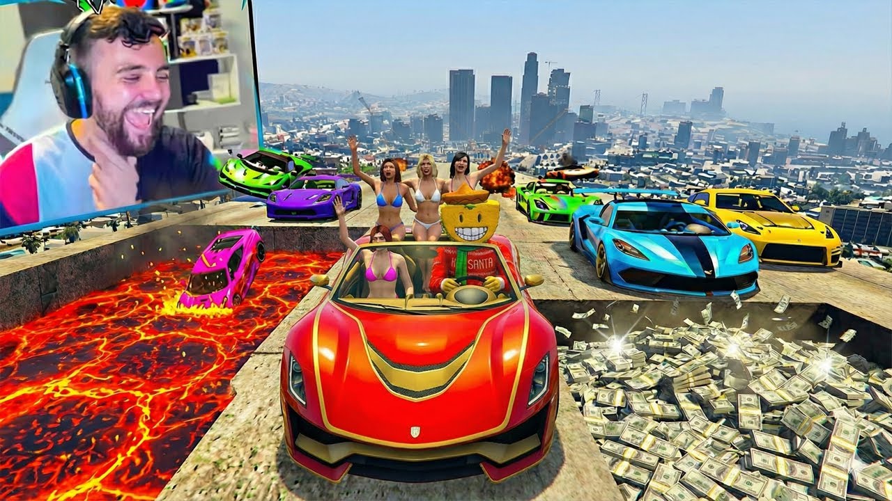 EL ÚLTIMO EXPLOTA CON COCHES ALEATORIOS! CAMINOS SECRETOS!! - GTA 5 ONLINE