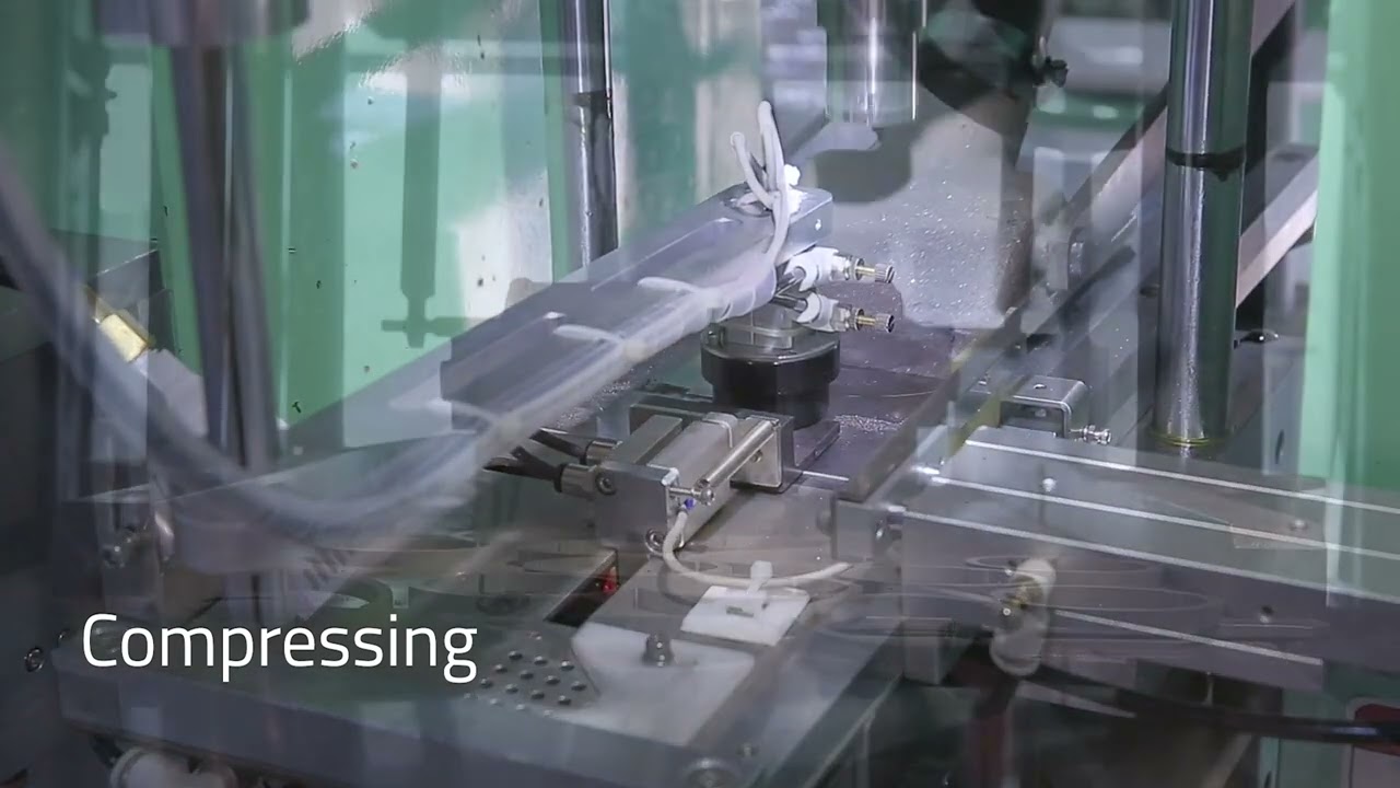 Compression molded magnet  pressing new