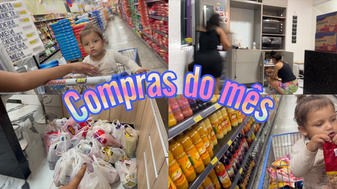 COMPRAS DO MÊS COM UMA BEBÊ
