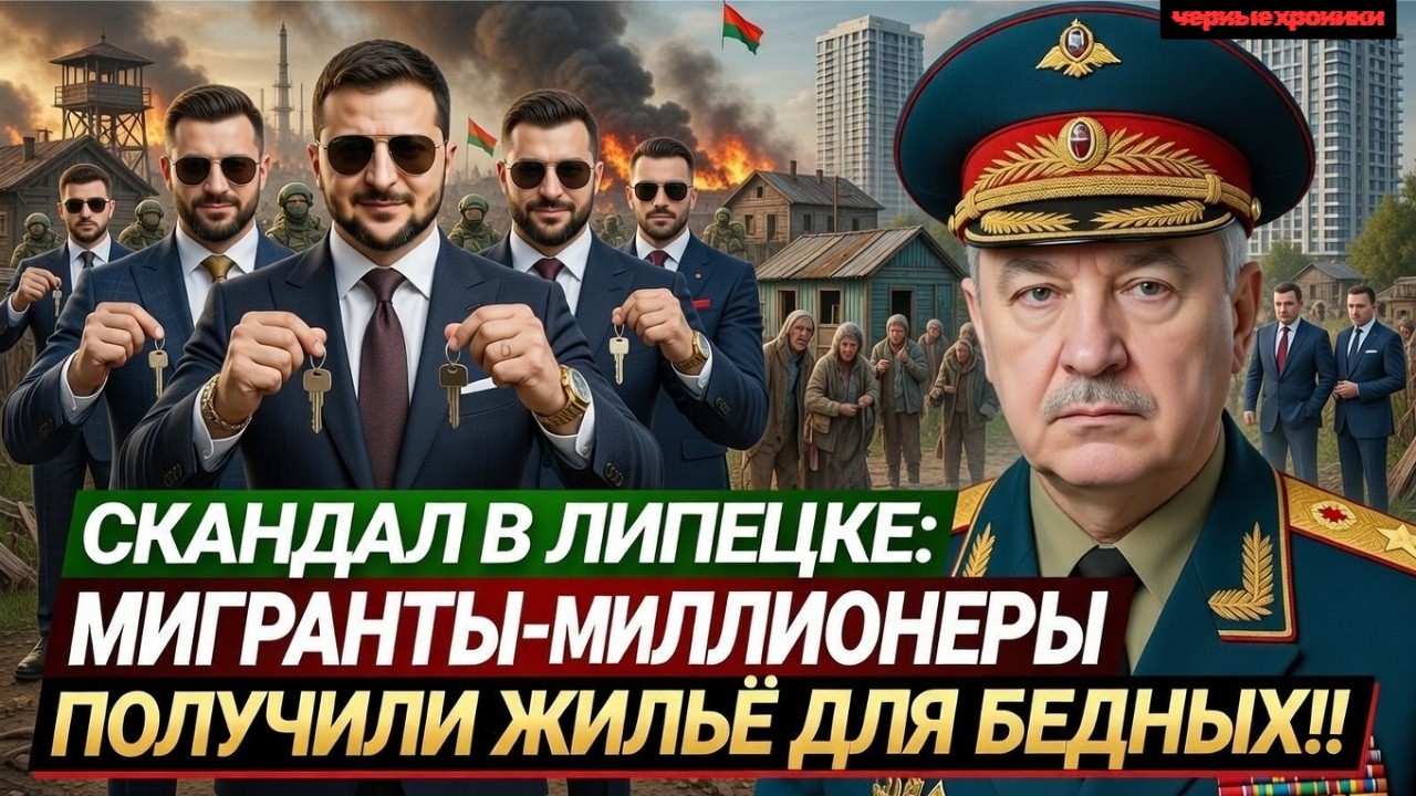 СКАНДАЛ В ЛИПЕЦКЕ:МИГРАНТЫ-МИЛЛИОНЕРЫ ПОЛУЧИЛИ ЖИЛЬЁ ДЛЯ БЕДНЫХ!
