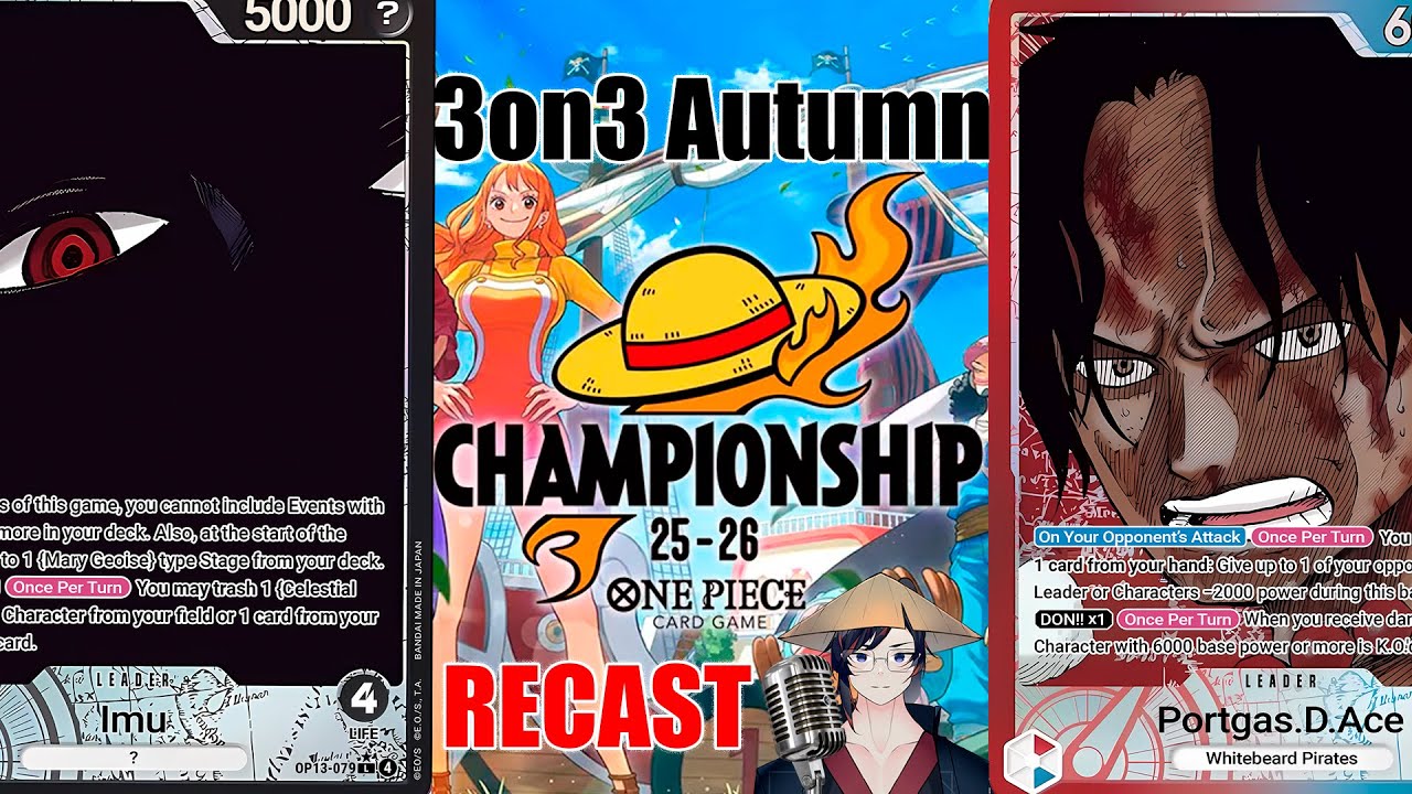 [ЗАПИСЬ] Чемпионат Японии 3 на 3, осень — Топ 4 | One Piece Card Game
