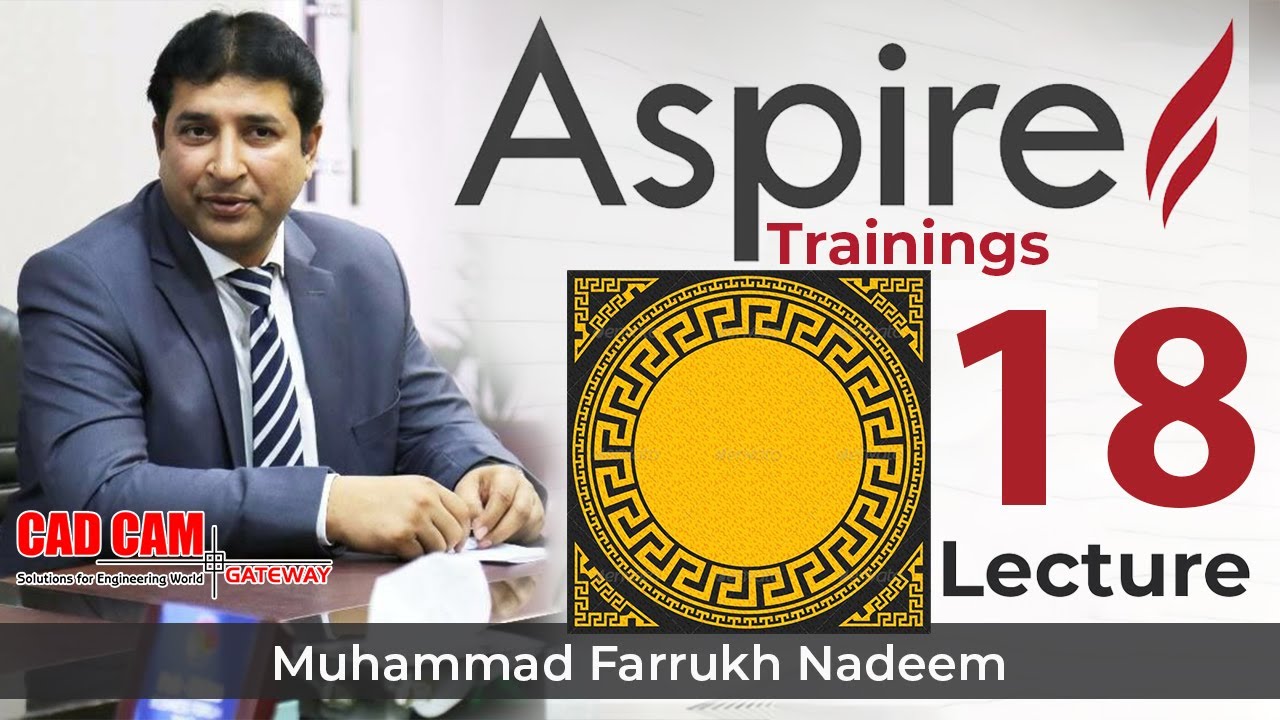 Versace Design Lecture 18 | M. Farrukh Nadeem | How to Make Versace Round Design on Aspire