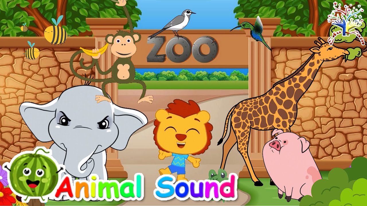 The Animal Sounds Song Z2|| At The Zoo Song! || Just for you ♪ ||  Edufam Nursery Rhymes