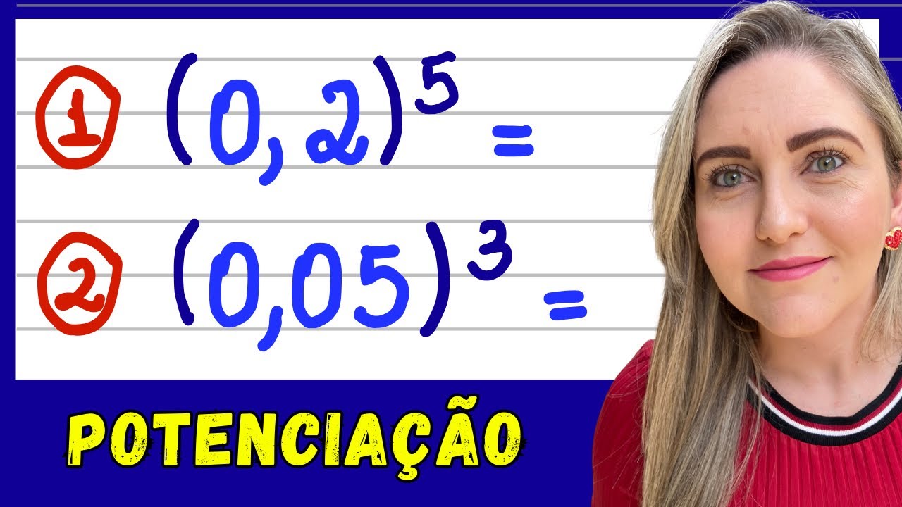 POTENCIAÇÃO COM NÚMEROS DECIMAIS! EXPLICAÇÃO PASSO A PASSO DE COMO RESOLVER UMA POTÊNCIA COM VÍRGULA