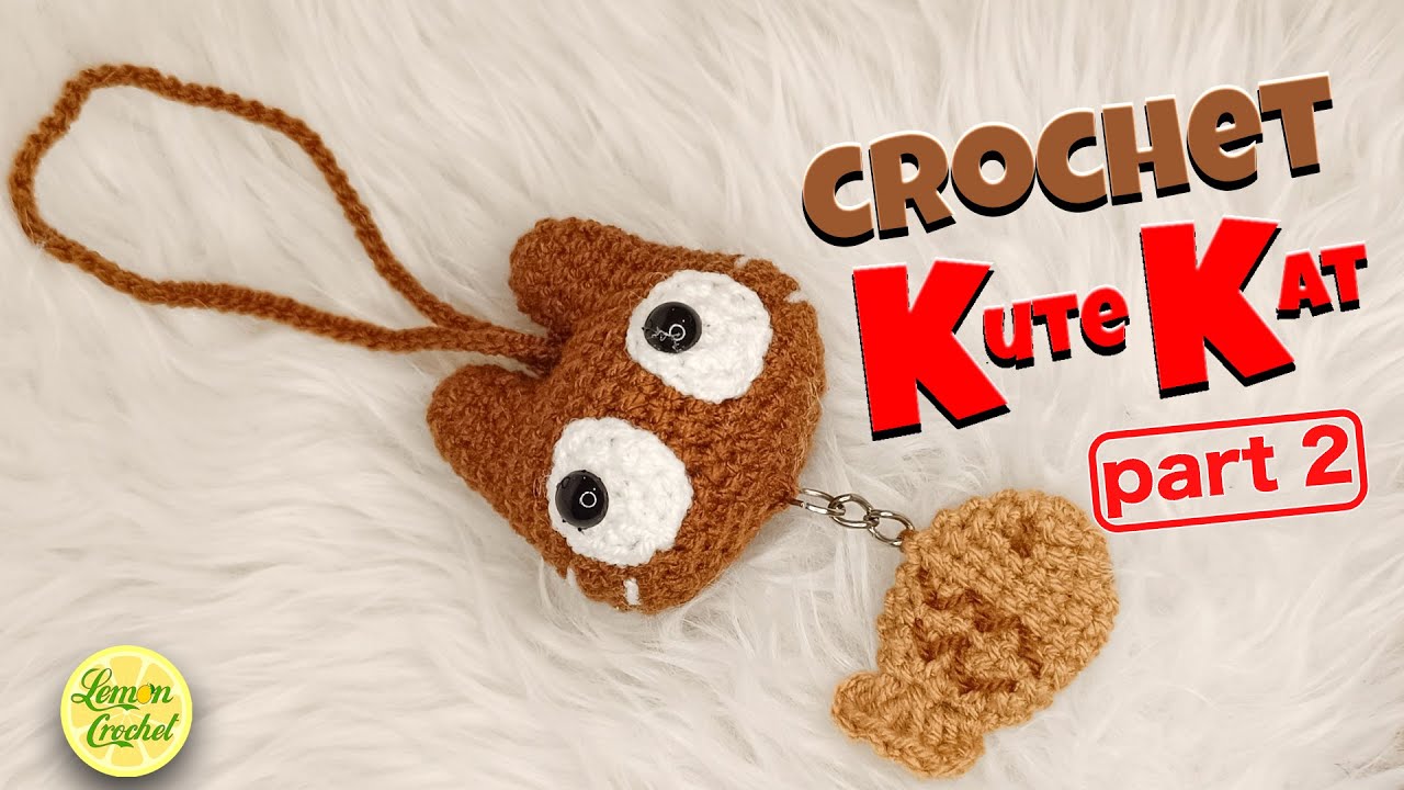 Crochet Tutorial: Cat and Fish Keychain (part 2)🐱🐠 | Crochet Bag Accessories | Crochet for Beginners